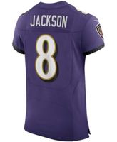 Men's Nike Lamar Jackson Purple Baltimore Ravens Vapor Elite Player Jersey