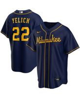 Men's Milwaukee Brewers Christian Yelich Nike Navy Alternate Replica Player  Jersey