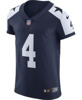 Youth Nike Dak Prescott Navy Dallas Cowboys Throwback Game Jersey