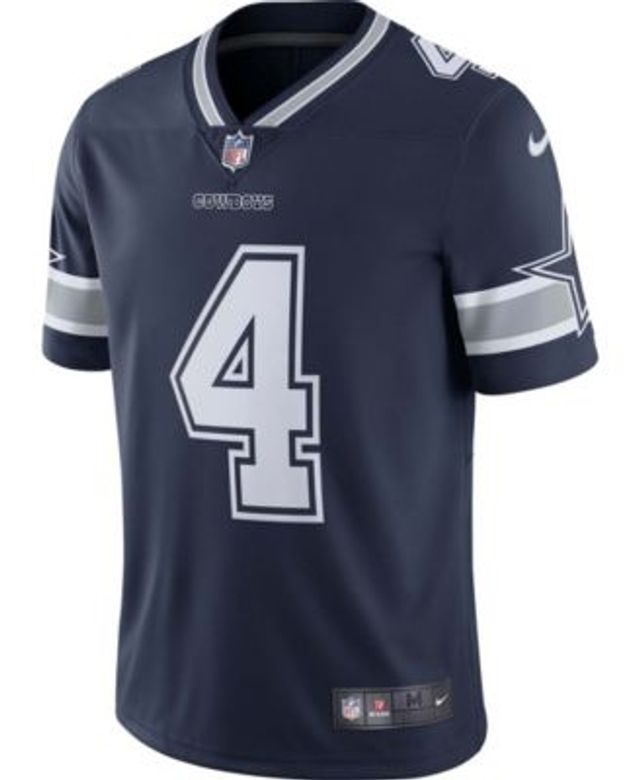 Men's Nike Dak Prescott Dallas Cowboys White Color Rush Vapor Limited Jersey Size: Medium