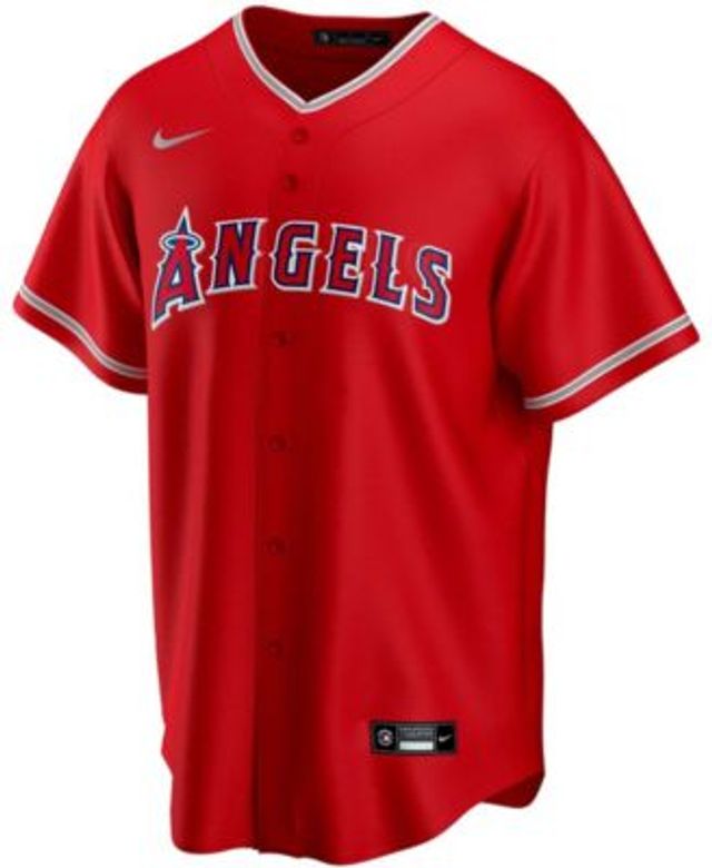 Men's Nike Mike Trout Cream Los Angeles Angels 2022 City Connect Replica Player Jersey Size: 4XL