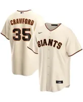 Men's Nike Brandon Crawford Orange San Francisco Giants Name