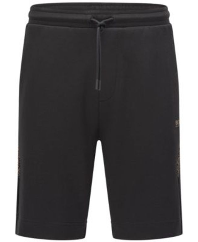 Hugo Boss Nfl Dolphins Drawstring Shorts In Black