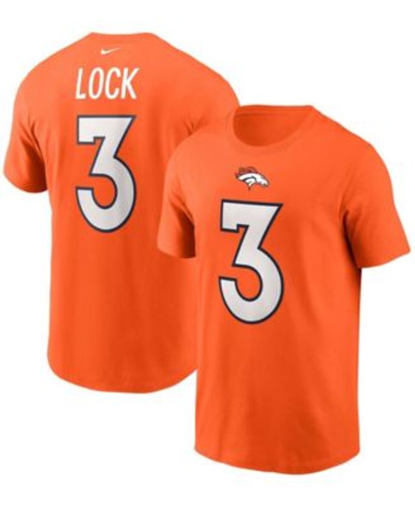 Men's Nike Russell Wilson White Denver Broncos Player Name & Number T-Shirt