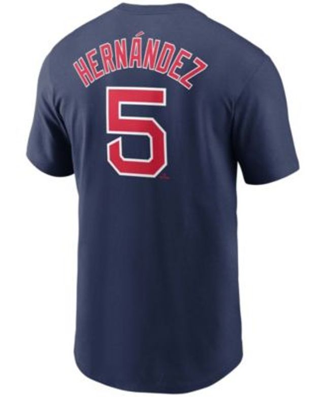 Men's Boston Red Sox Enrique Hernandez Nike Navy Name & Number T-Shirt