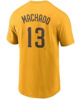 Men's Nike Manny Machado Brown San Diego Padres Name & Number T-Shirt