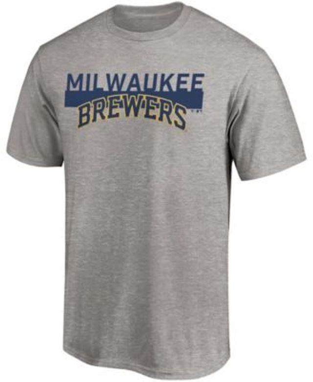 Lids Milwaukee Brewers Fanatics Branded Big & Tall City Arch T-Shirt - Navy