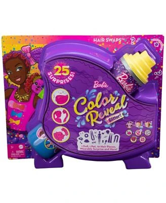 Color Reveal Glitter! Hair Swaps Doll, with 25 Surprises