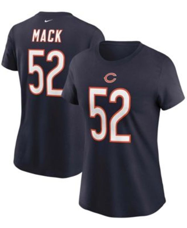 Men's Nike Khalil Mack White Chicago Bears Name & Number T-Shirt