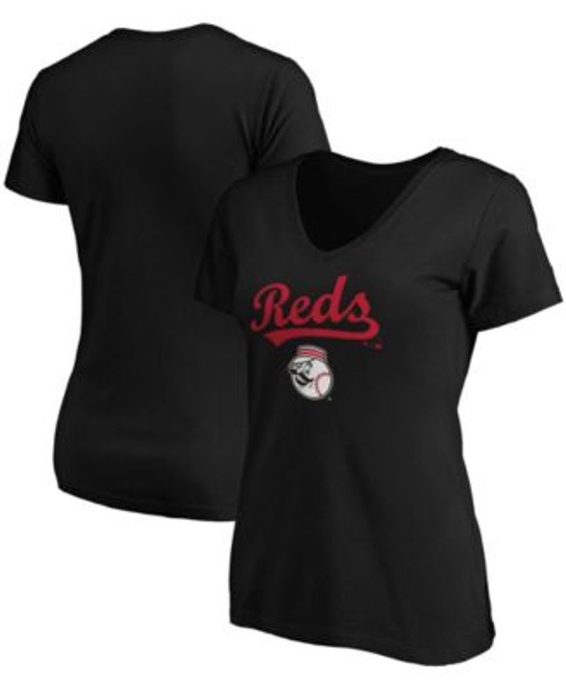 Lids Cleveland Indians Fanatics Branded Women's Team Logo Lockup V-Neck T- Shirt