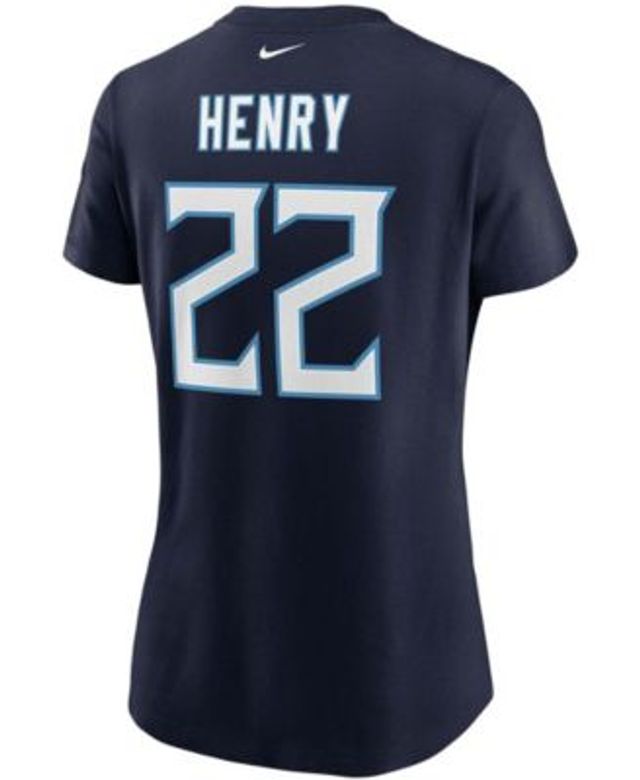 Fanatics Branded Men's Derrick Henry Navy Tennessee Titans Player Icon Name and Number T-Shirt - Navy