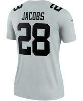 Nike Women's Josh Jacobs Silver-Tone Las Vegas Raiders Inverted Legend  Jersey