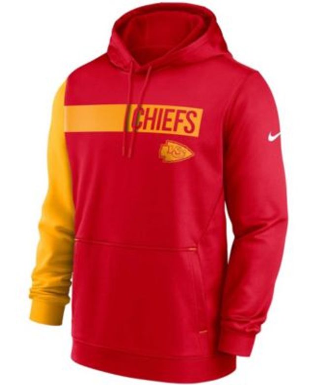 Kansas City Chiefs Nike Fan Gear Primary Logo Therma Performance Pullover Hoodie - Red