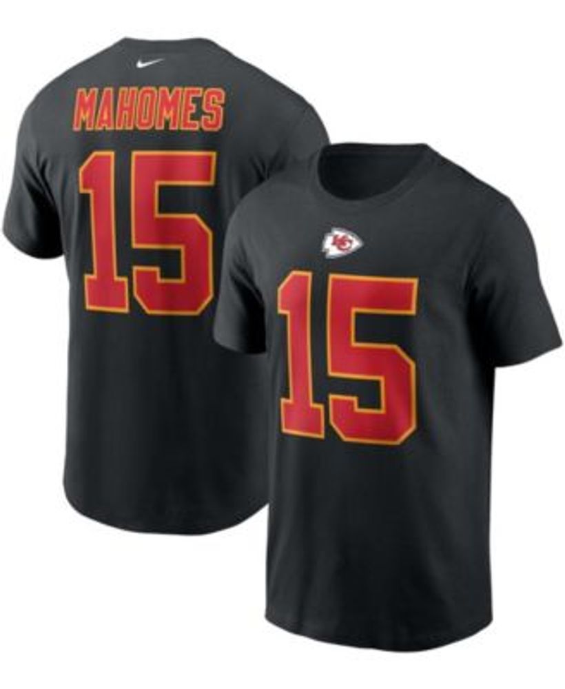 Nike Men's Patrick Mahomes Black Kansas City Chiefs Name Number T-shirt