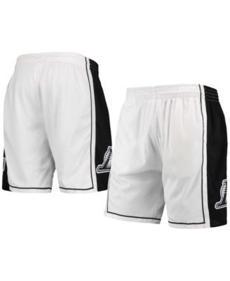 Men's Mitchell & Ness Black San Antonio Spurs Hardwood Classic Reload Swingman Shorts