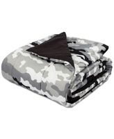 Camo Gray 6-Pc. Twin Comforter Set, Created For Macy's