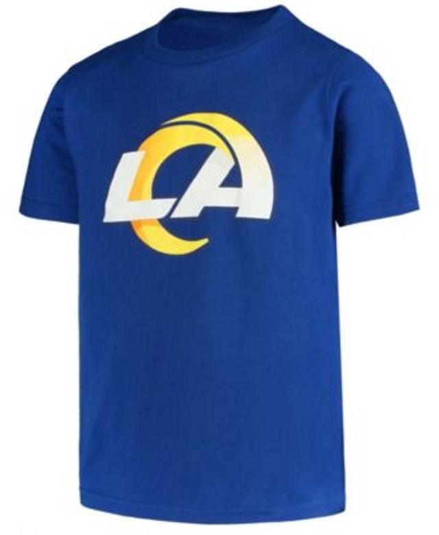 Nike Youth Nike Heathered Royal/Heathered Gold Los Angeles Rams Colorblock  Team Name T-Shirt