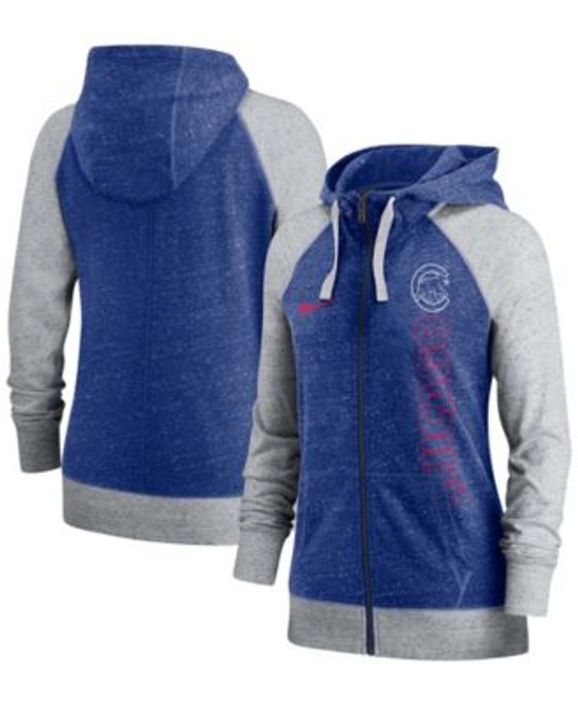 Nike Women's Chicago Cubs Gym Vintage Full-Zip Hoodie - Macy's