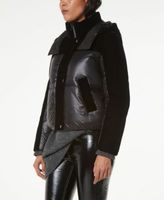 andrew marc velvet block down filled puffer coat