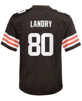 Men's Nike Jarvis Landry Brown Cleveland Browns Game Player Jersey