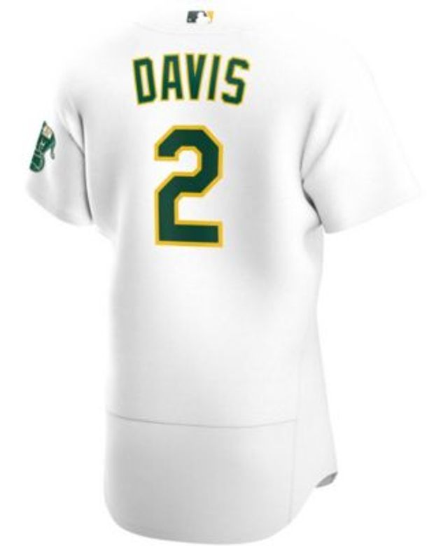 Men's Nike Khris Davis Kelly Green Oakland Athletics Alternate Authentic Player Jersey