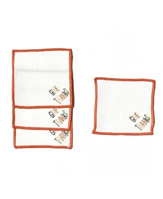 Give Thanks Cocktail Napkins, Set of 4