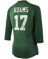 Women's Nike Green Bay Packers Heather Gold/Heather Football Pride Raglan 3/4-Sleeve T-Shirt Size: Small