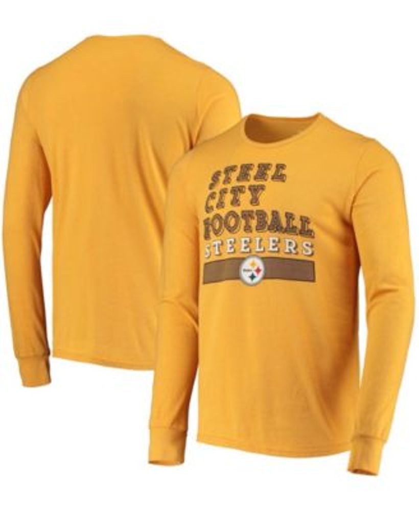 Fanatics Men's Gold-Tone Pittsburgh Steelers Primary Logo Tri