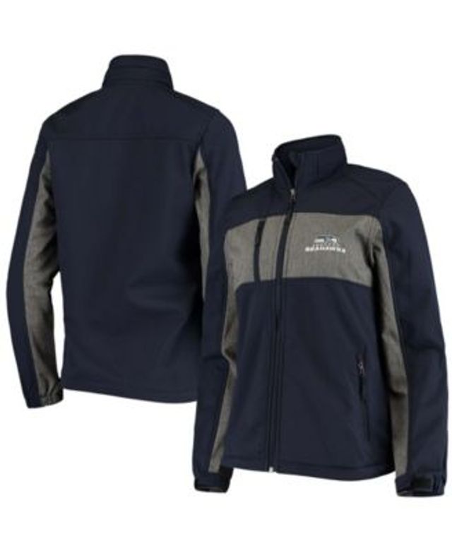 Lids Seattle Seahawks MSX by Michael Strahan Women's Willow Quilted Hoodie  Full-Zip Jacket - White/College Navy