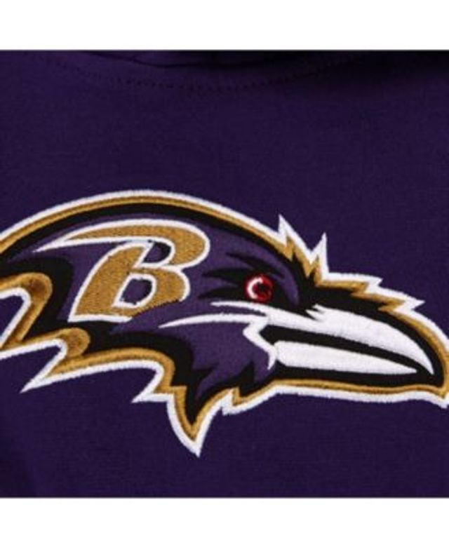 Youth Purple Baltimore Ravens Logo Pullover Hoodie