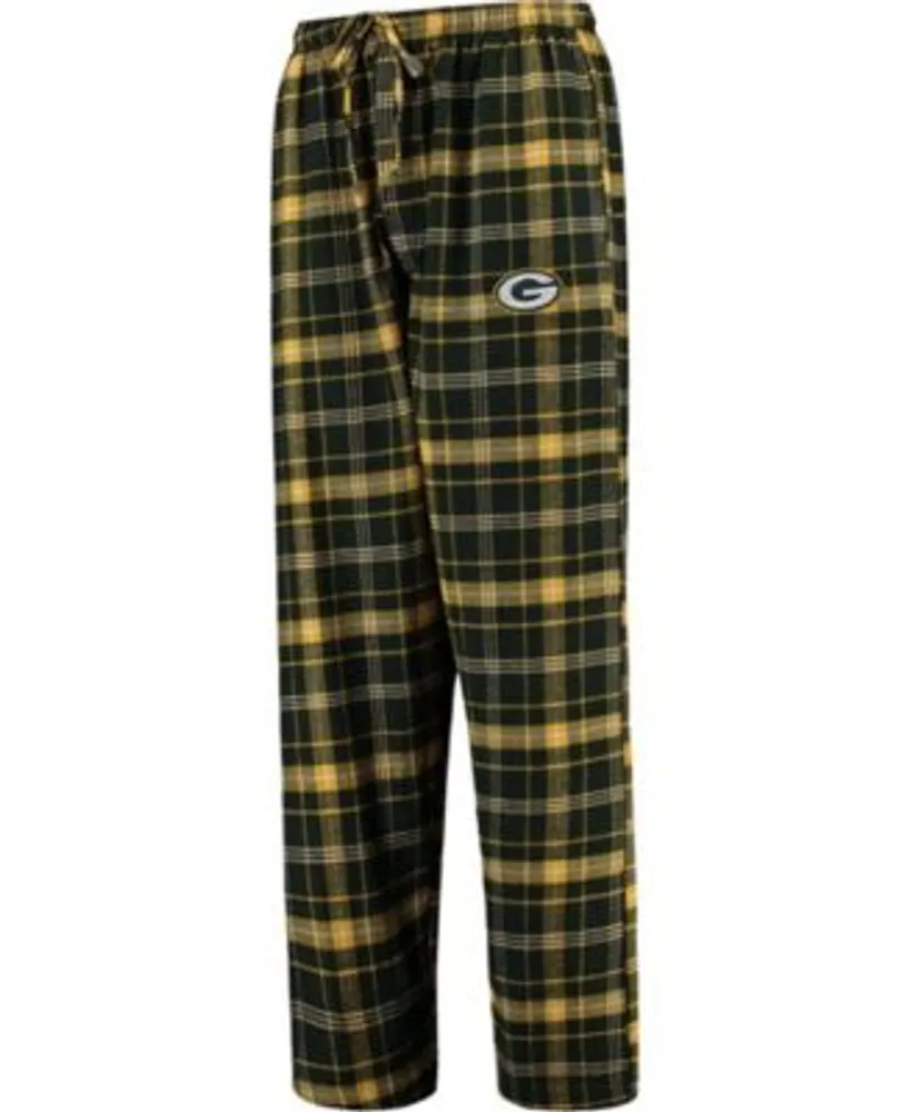 Concepts Sport Green Bay Packers Green/Black Big & Tall Flannel Sleep Set