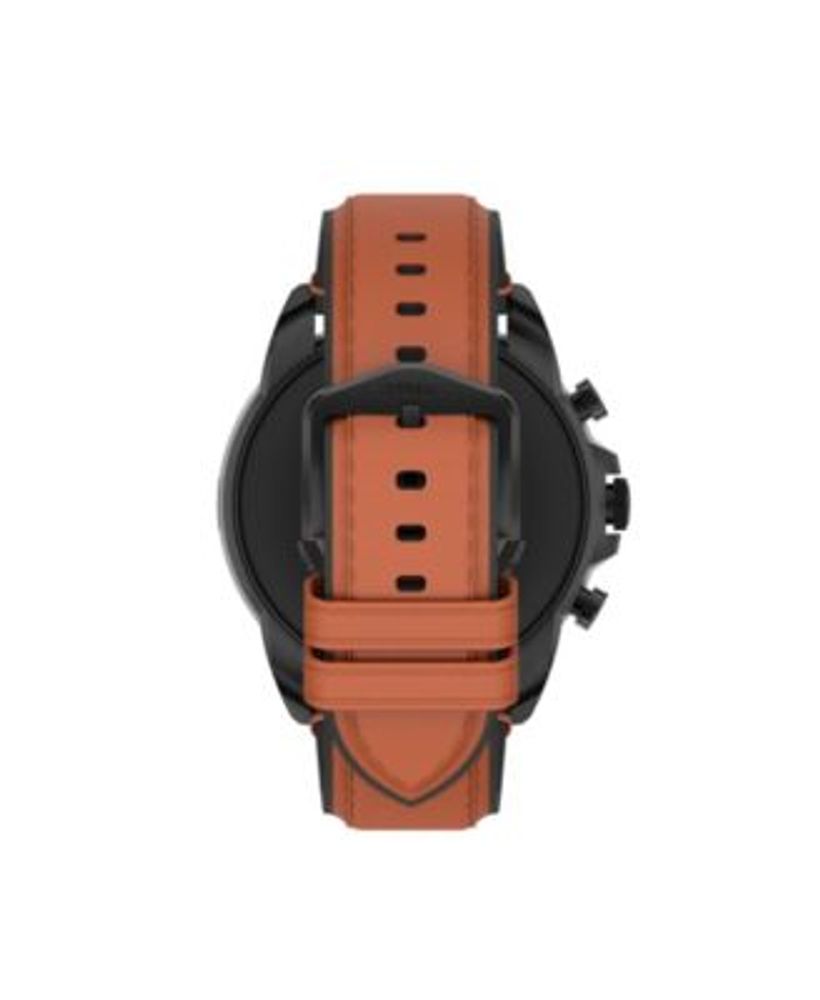 Men's Gen 6 Brown Leather Strap Smartwatch 44mm