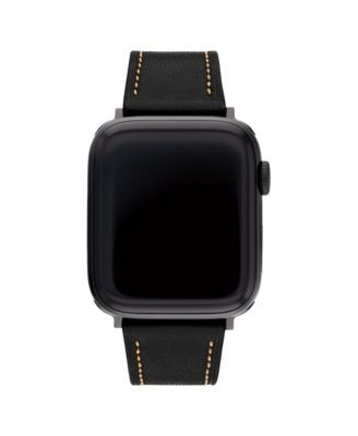 Black Leather Strap 42-44mm Apple Watch Band