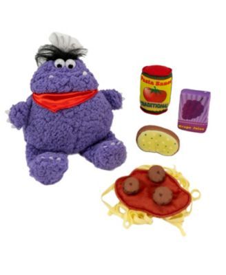 Sesame Street Purple Cookie Monster Long Fur Medium Plush (In