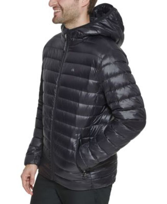 Calvin Klein Men's Hooded Packable Down Jacket | Connecticut Post Mall
