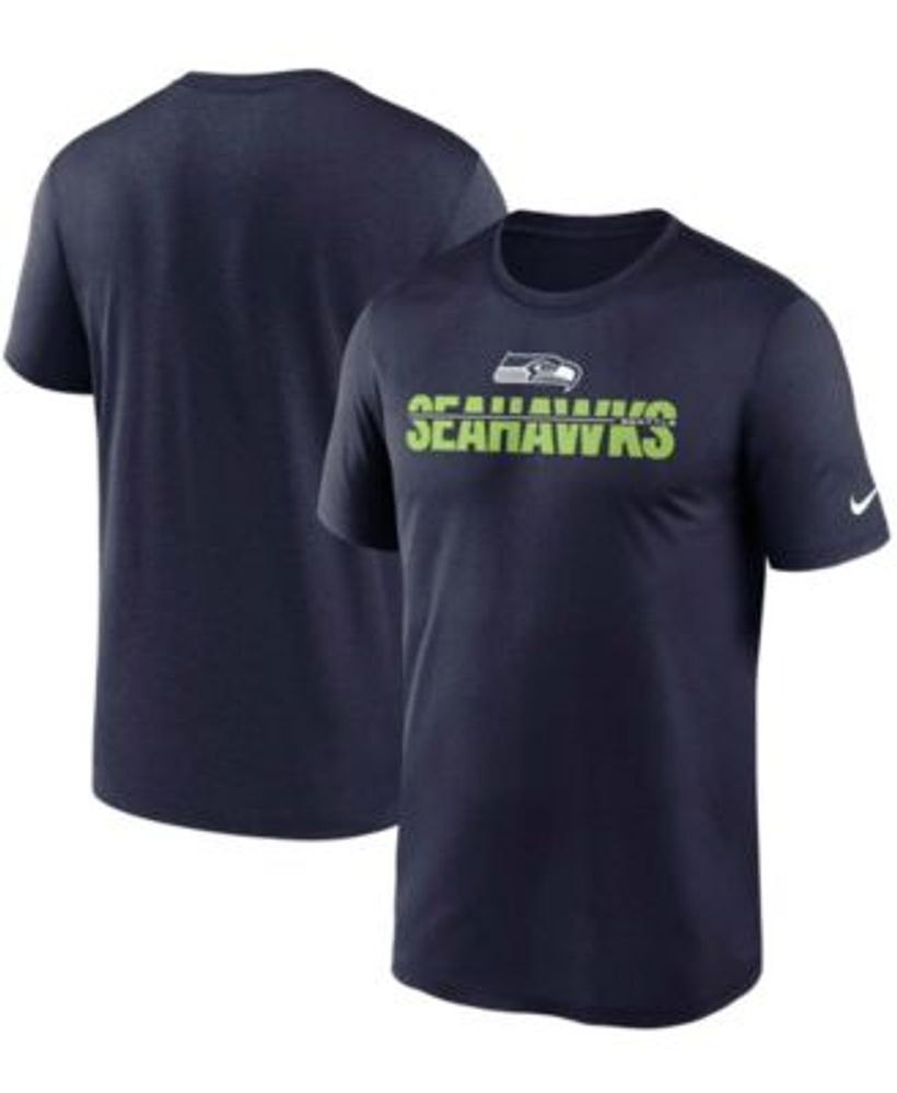 Men's Nike Navy Seattle Seahawks Legend Microtype Performance T-Shirt