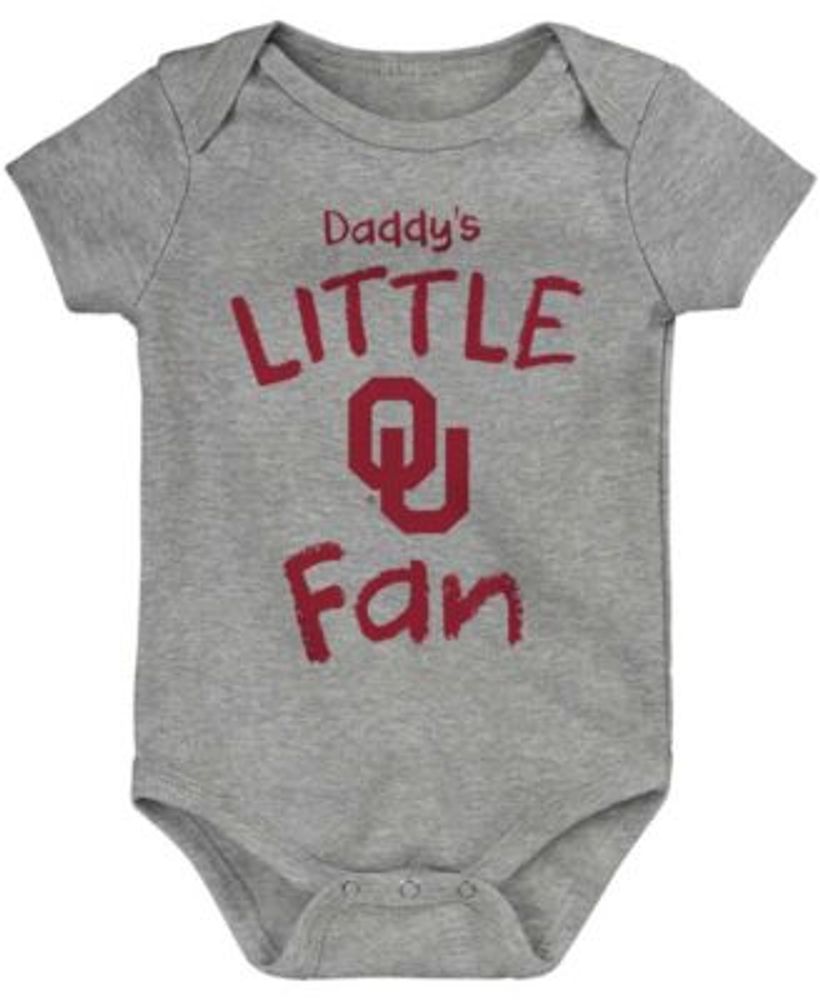 Cincinnati Reds Infant Biggest Little Fan 3-Pack Bodysuit Set -  Red/White/Heather Gray