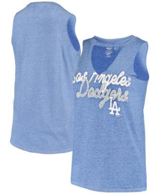Profile Women's Royal Los Angeles Dodgers Plus Team Scoop Neck T-Shirt