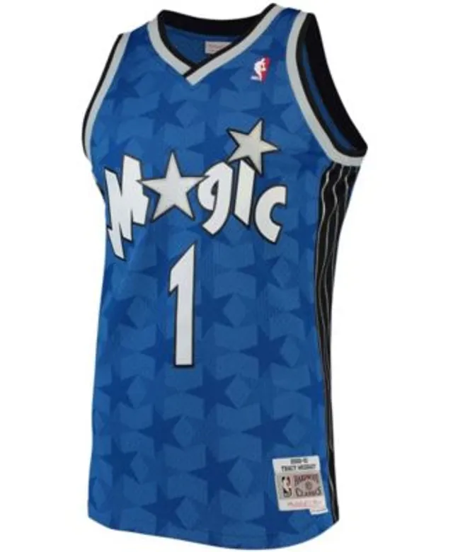 Tracy McGrady Orlando Magic Mitchell & Ness Hardwood Classics 2003/04 Split  Swingman Jersey - Blue/Black