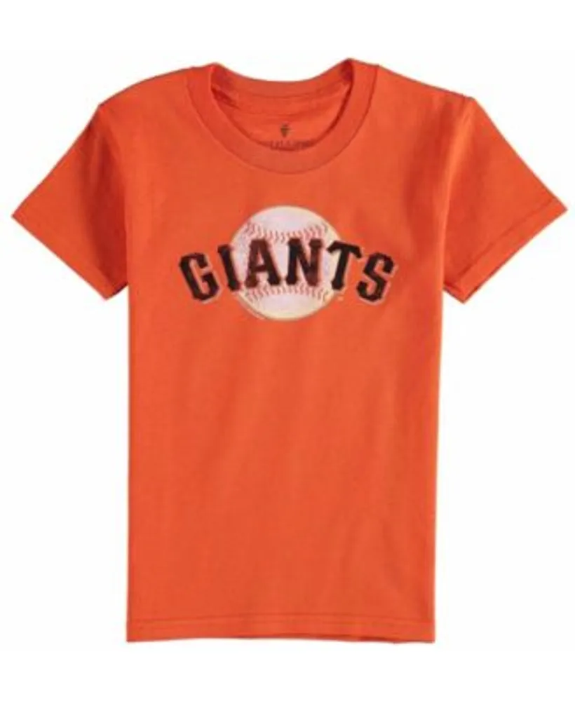 Soft As A Grape Big Boys Orange San Francisco Giants Distressed Logo T-shirt