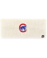 Women's Cream Chicago Cubs Logo Meeko Knit Headband