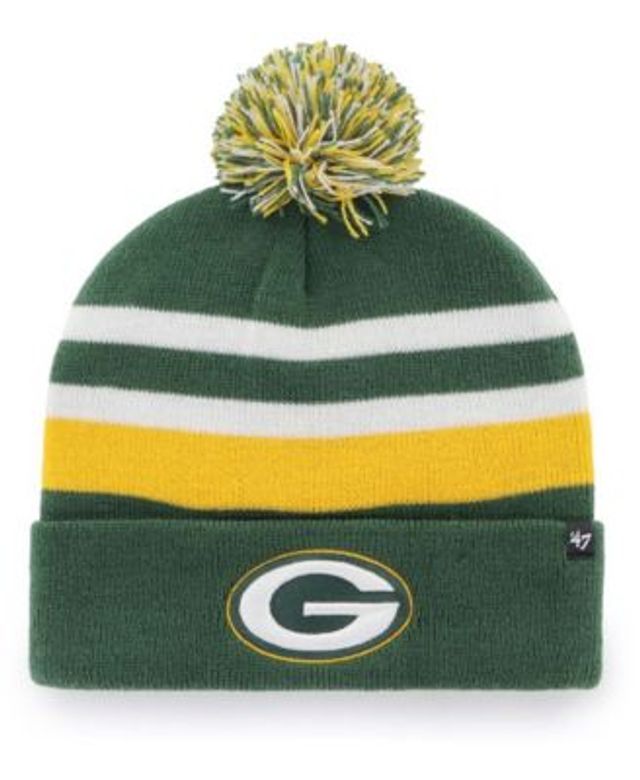 Men's Green Bay Packers Fanatics Branded Green Sport Resort Cuffed Knit Hat  with Pom