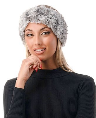 Women's Knotted Ombre Faux Fur Headbands