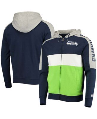 Men's Nike Navy Seattle Seahawks Surrey Full-Zip Hoodie Size: Medium