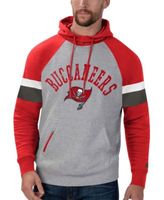 Starter Men's Heather Gray, Red Tampa Bay Buccaneers Home Run Raglan Pullover  Hoodie - Macy's