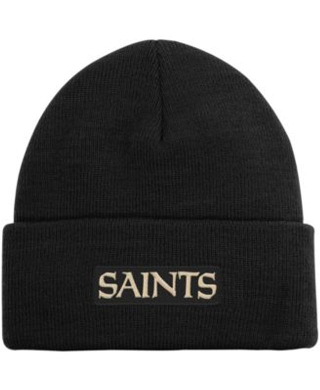 New Era Youth Boys and Girls Black New Orleans Saints Social Justice Cuffed Knit  Hat