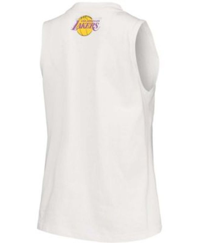 LA Clippers DKNY Sport Women's Mia Vintage Tank Top - White