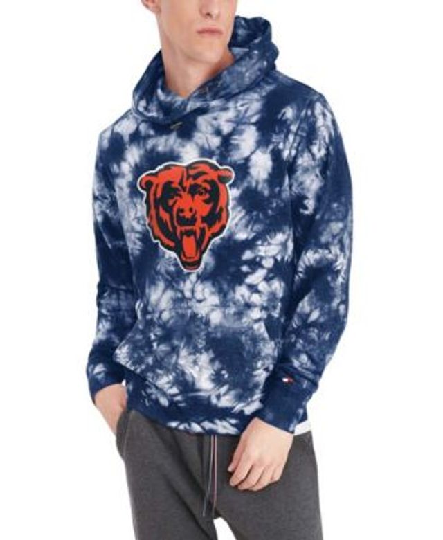 Men's New Era Navy Chicago Bears Team Tie-Dye Pullover Hoodie