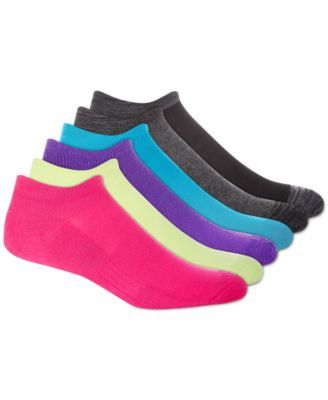 Women's 6-Pk. Multi-Color No-Show Socks, Created for Macy's
