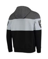 Men's Starter Gray/Silver Las Vegas Raiders Extreme Fireballer Throwback  Pullover Hoodie 